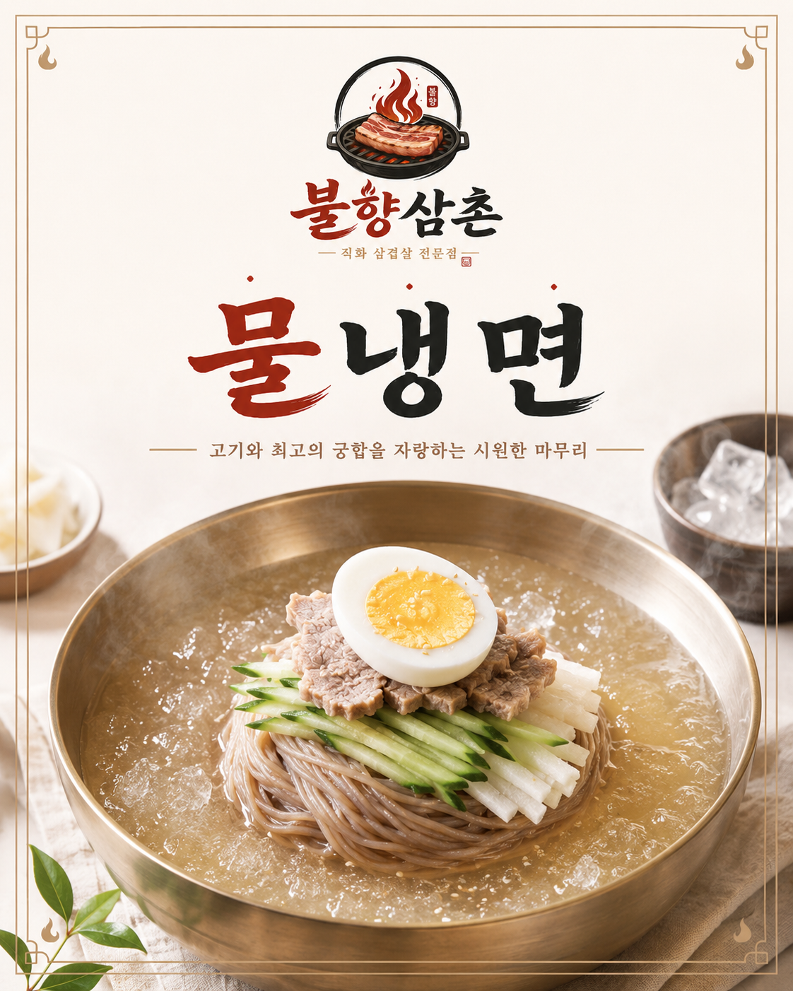 식사 후 물냉면